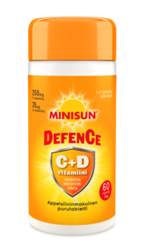 Minisun Defence C- ja D3-vitamin 60 tabl.