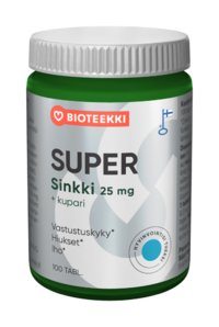 Bioteekin Super Sinkki 25 mg 100 tabl.