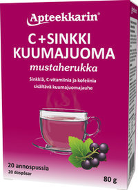 Apteekkarin C+Sinkki kuumajuoma doseringpåsar 20 st