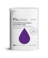 Apteq Fluzinc svartvinbärsmak 24 eller 72 tabl.