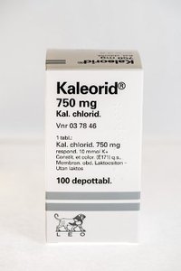 KALEORID 750 mg 100 eller 250 depottabletter