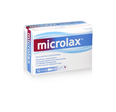 MICROLAX rektal lösning 4 x 5 ml, 12 x 5 ml eller 50 x 50 ml