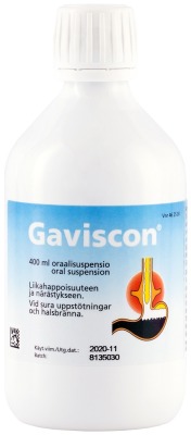 GAVISCON fruktsmakande medicin mot halsbränna 100 eller 500 ml