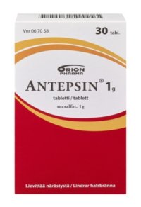 ANTEPSIN 1 g, 30 eller 60 tabletter