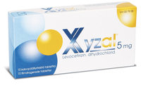 XYZAL 5 mg tabl, kalvopääll 10 fol