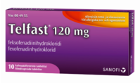 TELFAST 120 mg 10 eller 30 tabletter