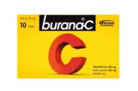 BURANA-C 400/300 mg 10, 20 eller 30 tabletter