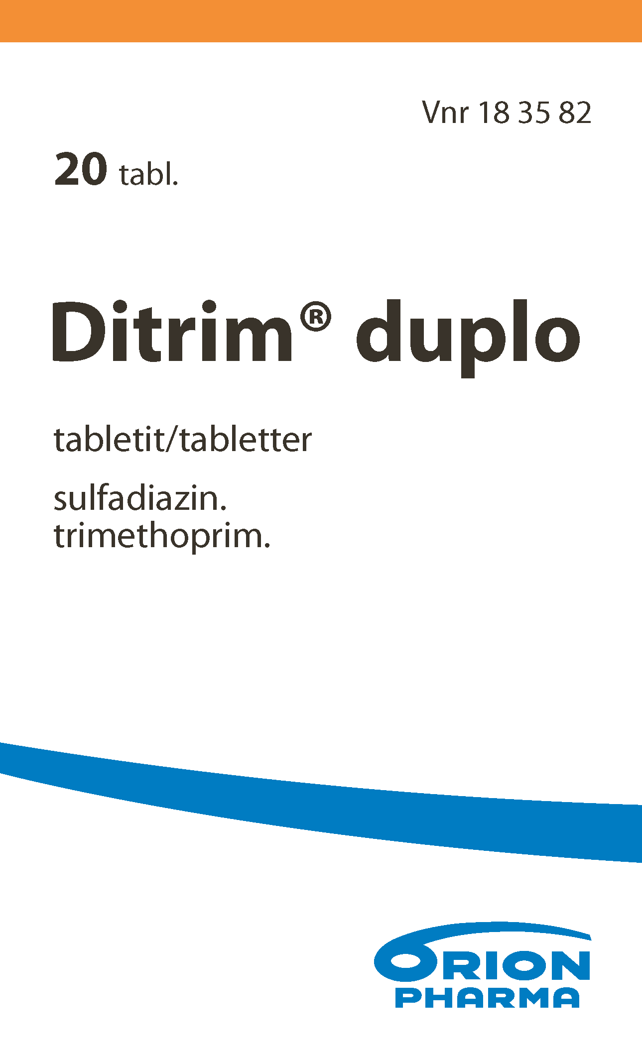 DITRIM DUPLO 160/500 mg tabletti 1 x 20 kpl