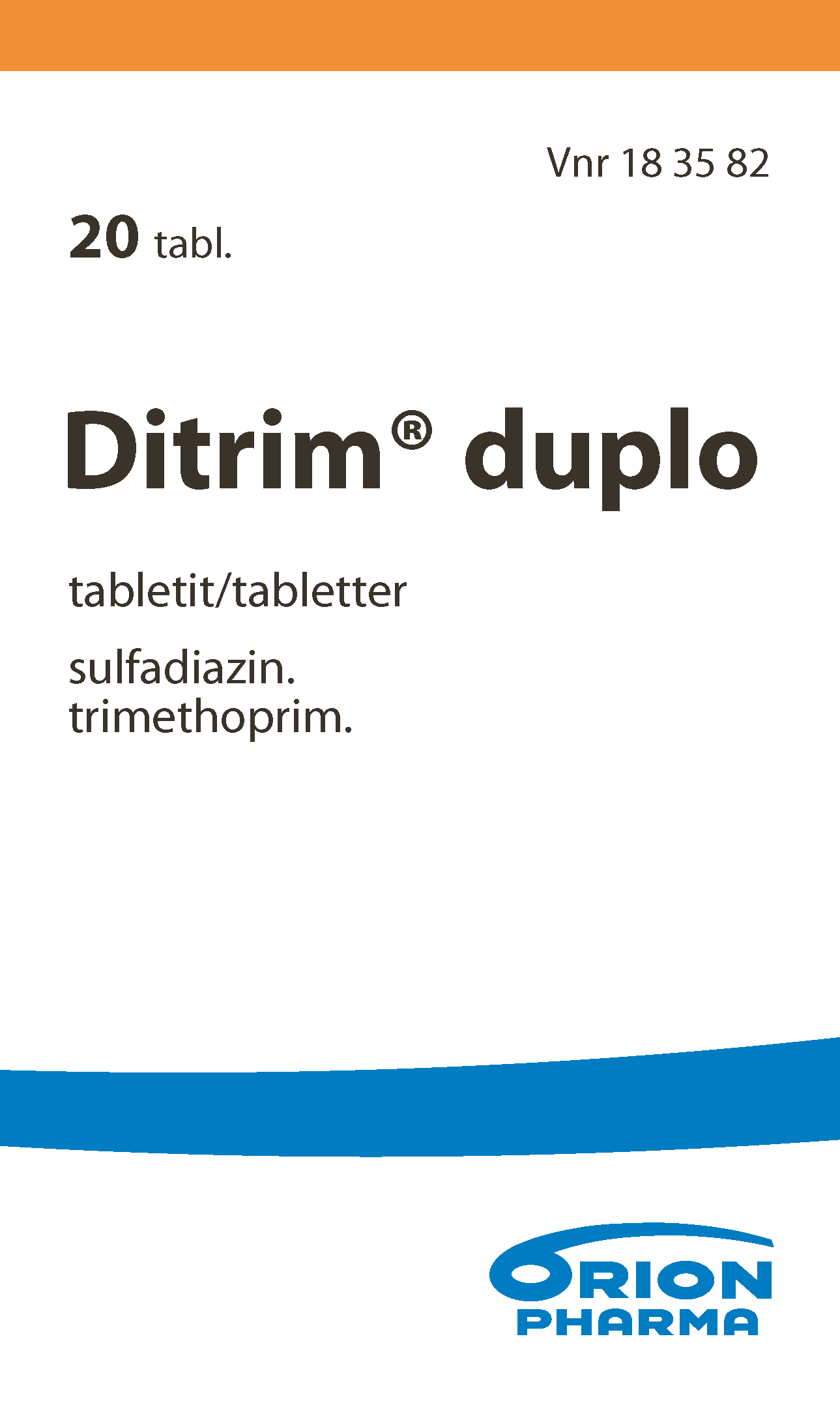 DITRIM DUPLO 160/500 mg tabletti 1 x 20 kpl