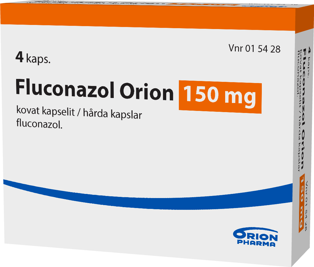 FLUCONAZOL ORION 150 mg kapseli, kova 1 x 4 fol