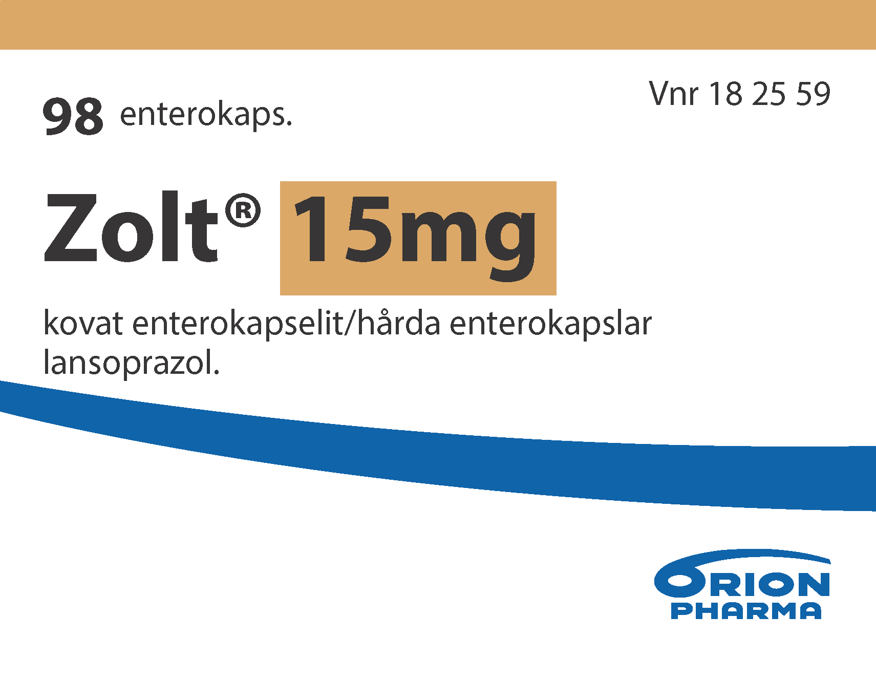 ZOLT 15 mg enterokapseli, kova 1 x 98 fol