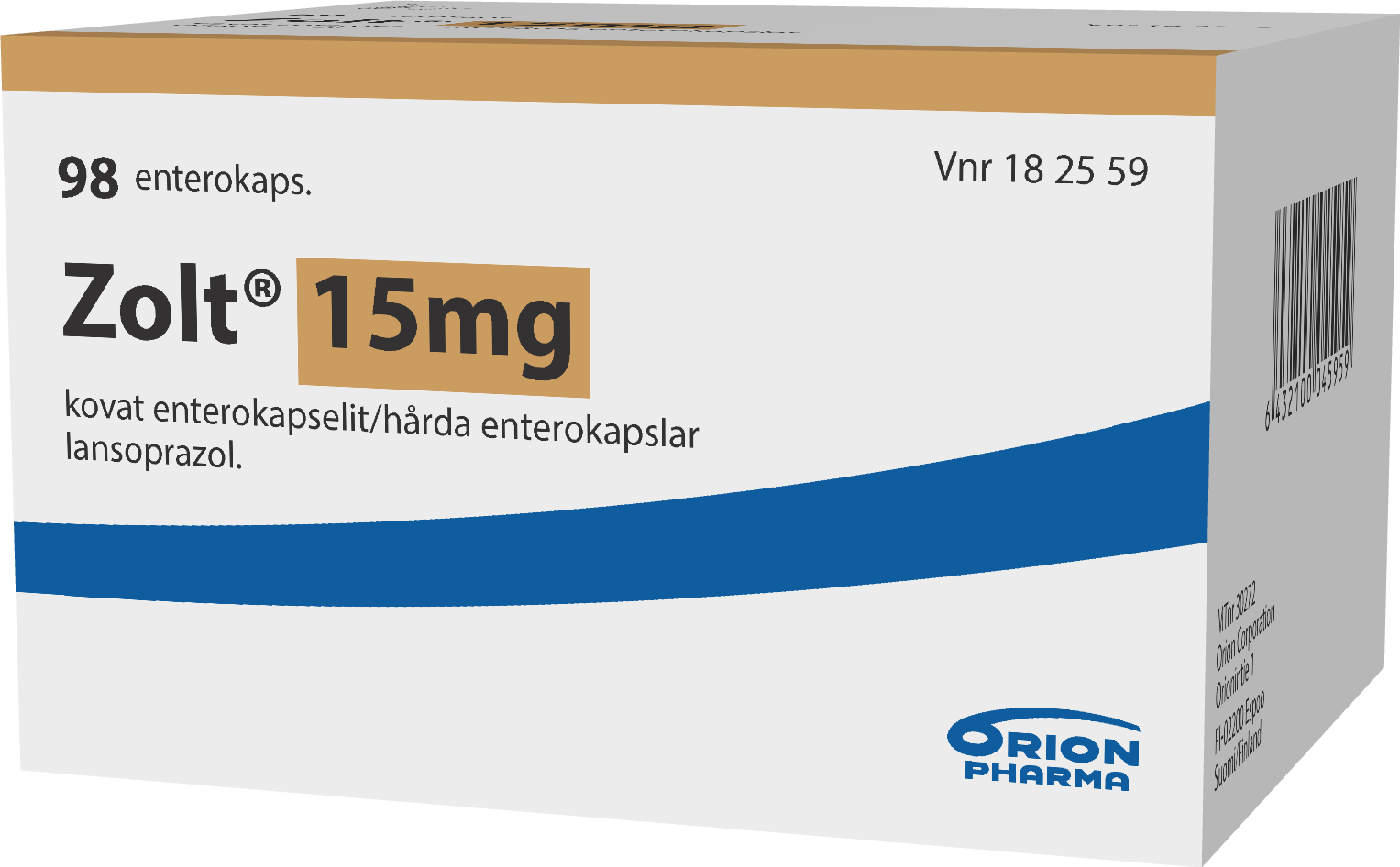 ZOLT 15 mg enterokapseli, kova 1 x 98 fol