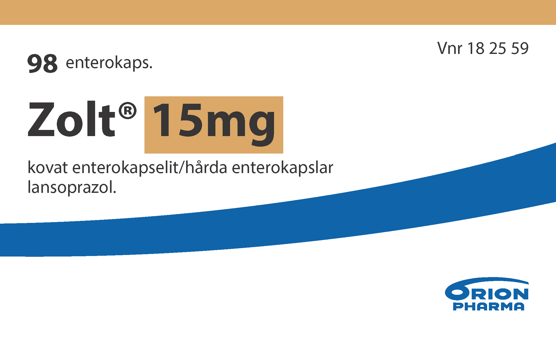 ZOLT 15 mg enterokapseli, kova 1 x 98 fol