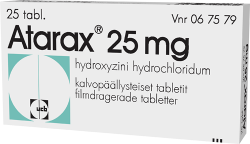 ATARAX 25 mg tabletti, kalvopäällysteinen 1 x 25 fol