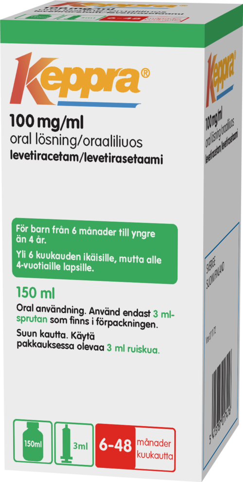 KEPPRA 100 mg/ml oraaliliuos 1 x 150 ml