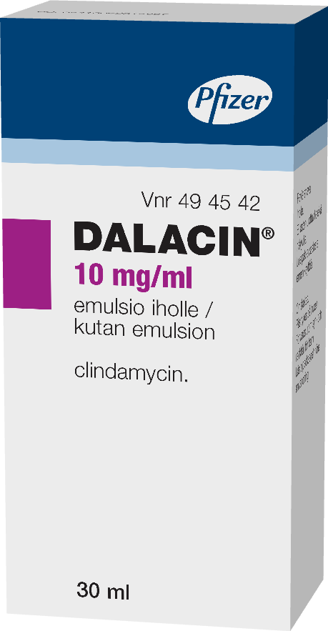 DALACIN 10 mg/ml emulsio iholle 1 x 30 ml