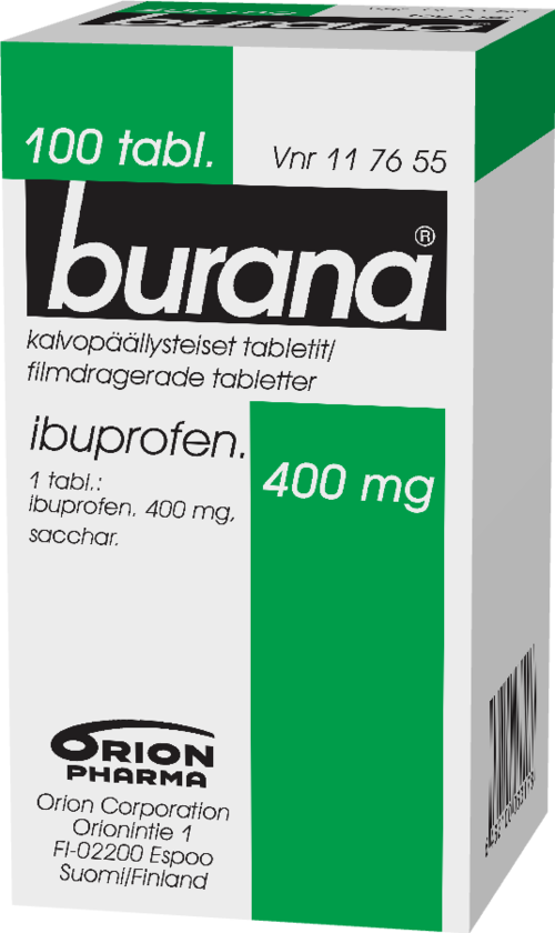 BURANA 400 mg tabletti, kalvopäällysteinen 1 x 100 kpl