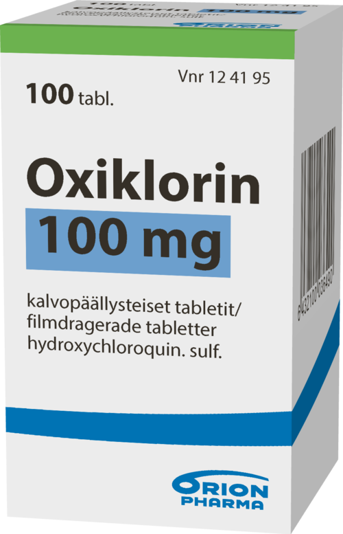 OXIKLORIN 100 mg tabletti, kalvopäällysteinen 1 x 100 kpl