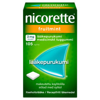 NICORETTE FRUITMINT 2 mg lääkepurukumi 105 fol