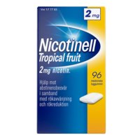 NICOTINELL TROPICAL FRUIT 2 mg lääkepurukumi 96 fol