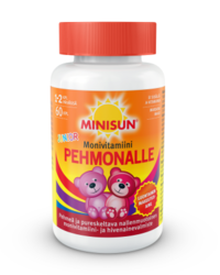 Minisun Pehmonalle Monivitamiini Junior 60 kpl