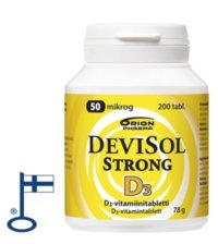 DEVISOL STRONG 50 MIKROG PURUTABLETTI 100 kpl