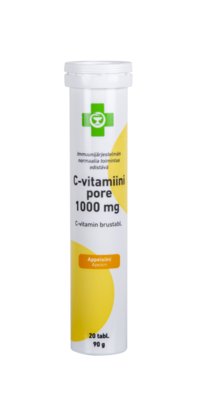 Apteekki C-vitamiini Pore 1000 mg 20 brustabl.