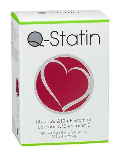 Q Statin Q10 + E-vitamin 60 kaps.