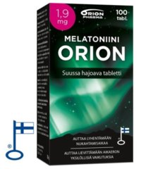 MELATONIINI ORION 1,9 MG 100 TABL