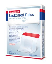 LEUKOMED T PLUS SKIN SENSITIVE 8X10 CM 5 KPL