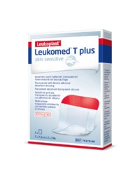 LEUKOMED T PLUS SKIN SENSITIVE 5X7,2 CM 5 KPL