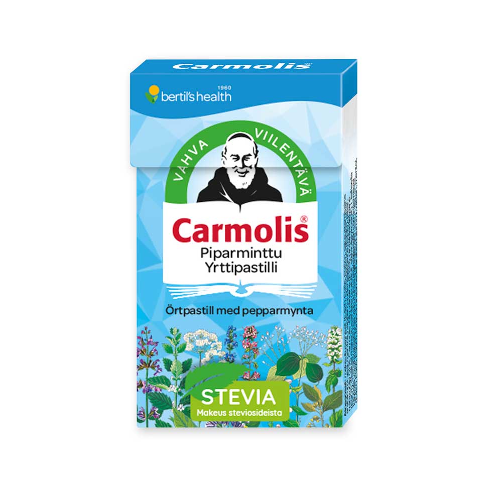 Carmolis piparminttu yrttipastilli 12x45 g