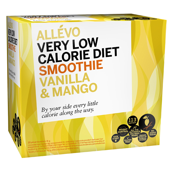 Allevo VLCD Smoothie Vanilja&mango 20 pss