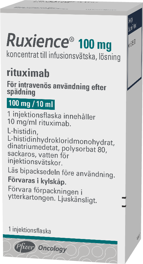 RUXIENCE 100 mg infuusiokonsentraatti, liuosta varten 1 x 1 kpl