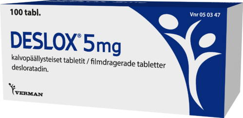 DESLOX 5 mg tabletti, kalvopäällysteinen 1 x 100 fol