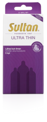 Sultan Ultra Thin kondomi 5 kpl