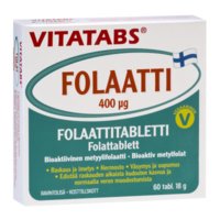 Vitatabs Folaatti 400 mikrog 60 tabl