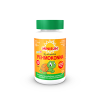 Minisun Pehmokonna 10 mikrog D-vitamiini Junior, pureskeltava pehmytpal 60 kpl