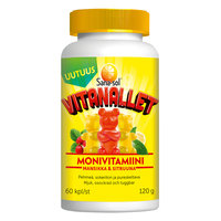 SANA-SOL VITANALLET MANSIKKA SITRUUNA MONIVITAMIINI 6X60 KPL