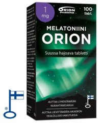 MELATONIINI ORION 1 MG 100 TABL