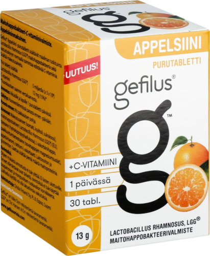 Gefilus Appelsiinipurutabletti