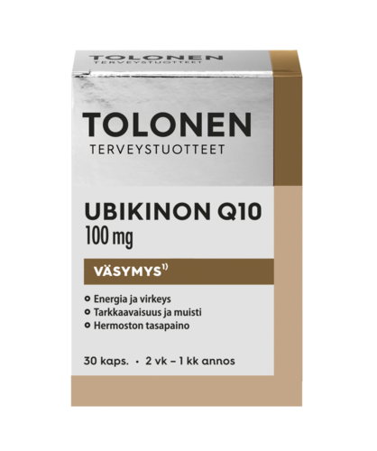 Tolonen Ubikinon 100mg + B-vit 30 fol