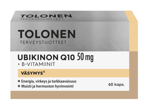 Tolonen Ubikinon Q10 50mg +B-vitamiinit 60 kaps